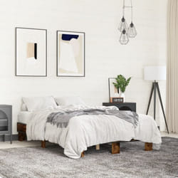 Vidaxl - Cadre de lit sans matelas chêne fumé 120x200 cm