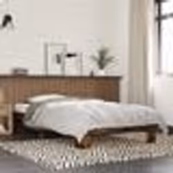 vidaXL Cadre de lit sans matelas chêne fumé 100x200 cm - 100 x 200 cm