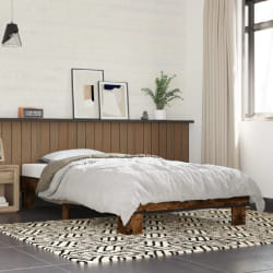 vidaXL Cadre de lit sans matelas chêne fumé 75x190 cm