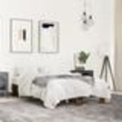 vidaXL Cadre de lit sans matelas chêne fumé 135x190 cm - 135 x 190 cm