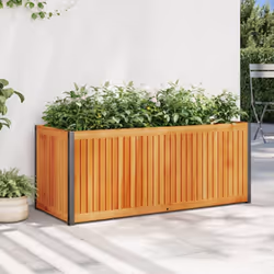 Cette jardinière est un choix idéal pour cultiver une variété de fleurs ou de plantes. Cadre stable et durable : le bois d'ac ...