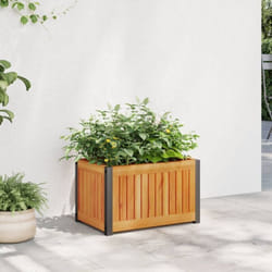 Vidaxl - Jardinière 45x30x27,5 cm bois massif d'acacia et acier