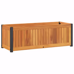 Cette jardinière est un choix idéal pour cultiver une variété de fleurs ou de plantes. Cadre stable et durable : le bois d'ac ...