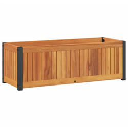 Vidaxl - Jardinière 80x30x27,5 cm bois massif d'acacia et acier