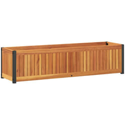 Vidaxl - Jardinière 110x30x27,5 cm bois massif d'acacia et acier