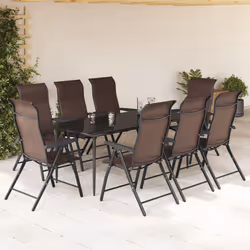 VidaXL 3270611 chaise d'extérieur Terrace Polyuréthane, Acier Marron