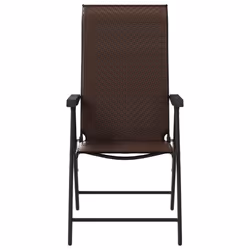 VidaXL 3270611 chaise d'extérieur Terrace Polyuréthane, Acier Marron - Vue supplémentaire 5