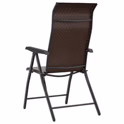 VidaXL 3270611 chaise d'extérieur Terrace Polyuréthane, Acier Marron - Vue supplémentaire 8