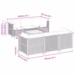 VidaXL 3261740 ensemble de meubles de jardin - Vue supplémentaire 7