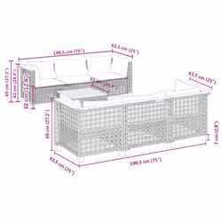 VidaXL 3261741 ensemble de meubles de jardin - Vue supplémentaire 8