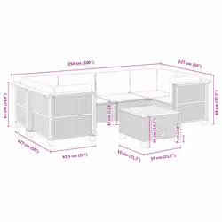VidaXL 3261743 ensemble de meubles de jardin - Vue supplémentaire 8