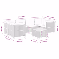 VidaXL 3261747 ensemble de meubles de jardin - Vue supplémentaire 8