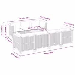 VidaXL 3261749 ensemble de meubles de jardin - Vue supplémentaire 8