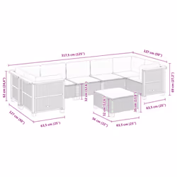 VidaXL 3261765 ensemble de meubles de jardin - Vue supplémentaire 7