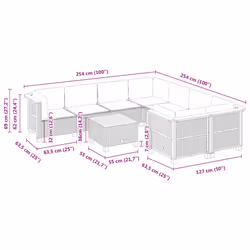 VidaXL 3261776 ensemble de meubles de jardin - Vue supplémentaire 8