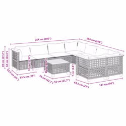 VidaXL 3261777 ensemble de meubles de jardin - Vue supplémentaire 8