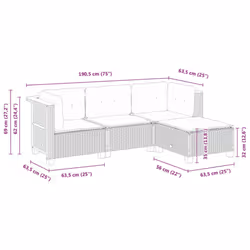 VidaXL 3261779 ensemble de meubles de jardin - Vue supplémentaire 8