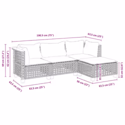 VidaXL 3261782 ensemble de meubles de jardin - Vue supplémentaire 7