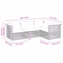 VidaXL 3261797 ensemble de meubles de jardin - Vue supplémentaire 6