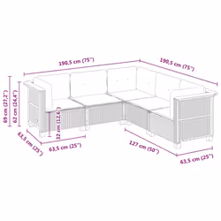 VidaXL 3261822 ensemble de meubles de jardin - Vue supplémentaire 6