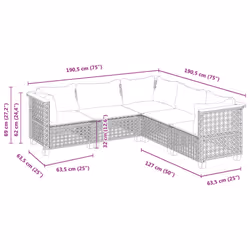 VidaXL 3261825 ensemble de meubles de jardin - Vue supplémentaire 6