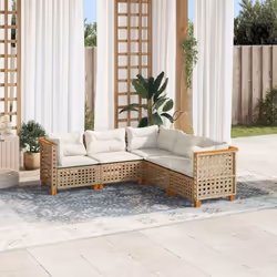 Cet ensemble de canapés de jardin est le complément parfait de votre arrière-cour, terrasse ou patio, offrant un espace confo ...
