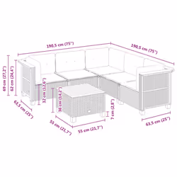 VidaXL 3261827 ensemble de meubles de jardin - Vue supplémentaire 8