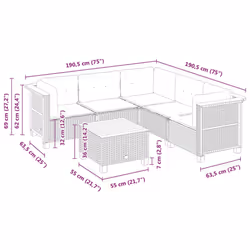VidaXL 3261829 ensemble de meubles de jardin - Vue supplémentaire 8