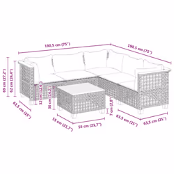 VidaXL 3261830 ensemble de meubles de jardin - Vue supplémentaire 8