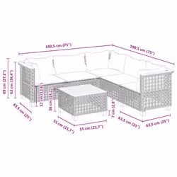 VidaXL 3261831 ensemble de meubles de jardin - Vue supplémentaire 8
