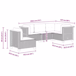 VidaXL 3261834 ensemble de meubles de jardin - Vue supplémentaire 6