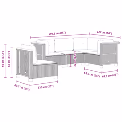 VidaXL 3261836 ensemble de meubles de jardin - Vue supplémentaire 6