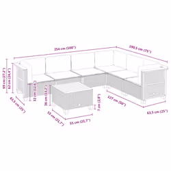VidaXL 3261860 ensemble de meubles de jardin - Vue supplémentaire 8