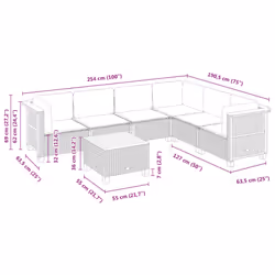 VidaXL 3261863 ensemble de meubles de jardin - Vue supplémentaire 8