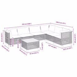 VidaXL 3261867 ensemble de meubles de jardin - Vue supplémentaire 8