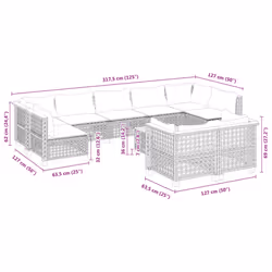 VidaXL 3261999 ensemble de meubles de jardin - Vue supplémentaire 8