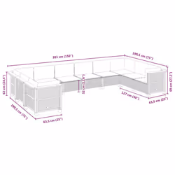 VidaXL 3262019 ensemble de meubles de jardin - Vue supplémentaire 6