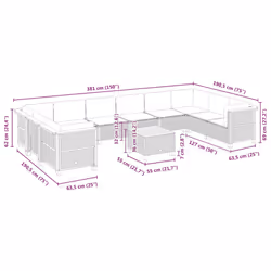 VidaXL 3262027 ensemble de meubles de jardin - Vue supplémentaire 8