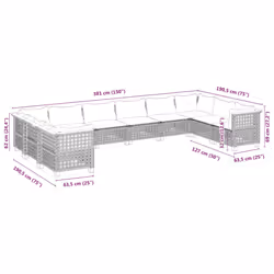 VidaXL 3262029 ensemble de meubles de jardin - Vue supplémentaire 6