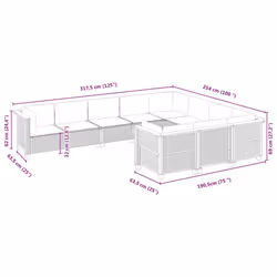 VidaXL 3262033 ensemble de meubles de jardin - Vue supplémentaire 6