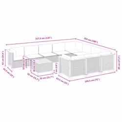 VidaXL 3262035 ensemble de meubles de jardin - Vue supplémentaire 8