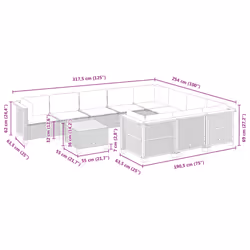 VidaXL 3262037 ensemble de meubles de jardin - Vue supplémentaire 8