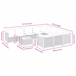 VidaXL 3262038 ensemble de meubles de jardin - Vue supplémentaire 8