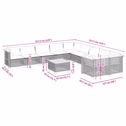VidaXL 3262052 ensemble de meubles de jardin - Vue supplémentaire 8