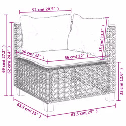 VidaXL 3262053 ensemble de meubles de jardin - Vue supplémentaire 8