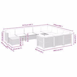 VidaXL 3262055 ensemble de meubles de jardin - Vue supplémentaire 8