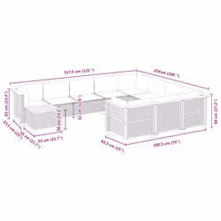 VidaXL 3262057 ensemble de meubles de jardin - Vue supplémentaire 8