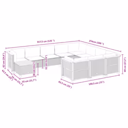VidaXL 3262059 ensemble de meubles de jardin - Vue supplémentaire 8