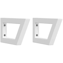 Vidaxl - Supports d'étagères pour lavabo 2 pcs blanc trapèze acier
