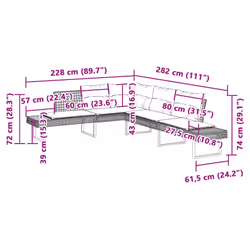 VidaXL 3277495 ensemble de meubles de jardin - Vue supplémentaire 8
